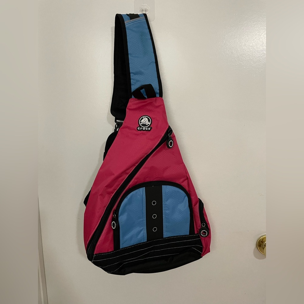 CROCS Pink and Blue Sporty Backpack
